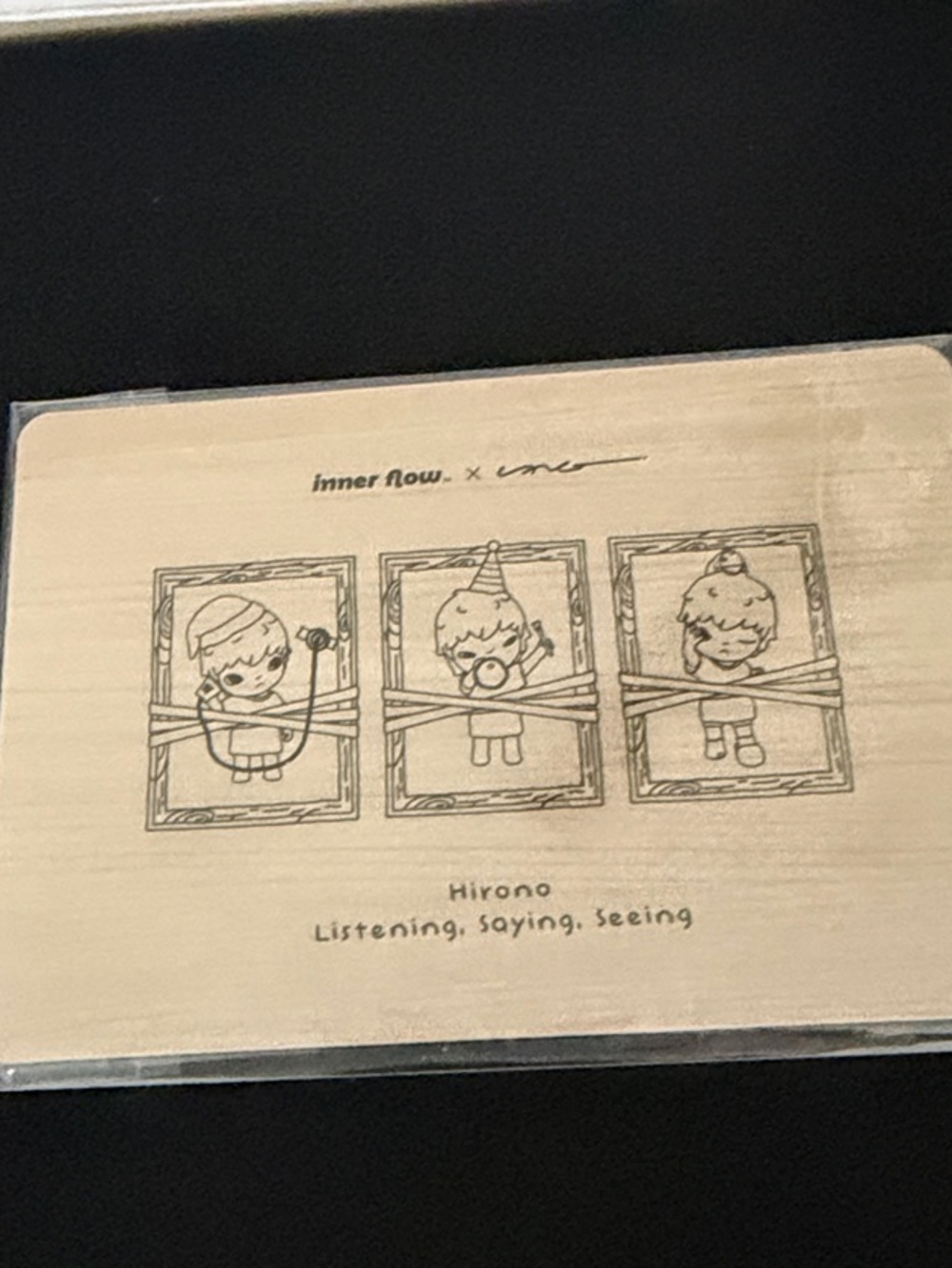 2023 Hirono 'Listening, Saying, Seeing'. Highly Collectible. Open box. - Picture 4 of 5